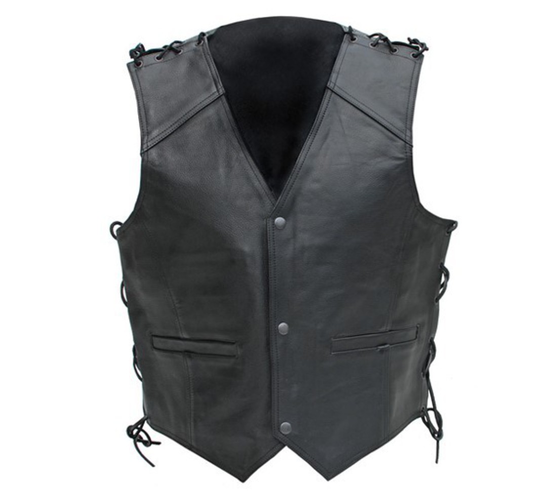 NEO leather dome black vest image 0